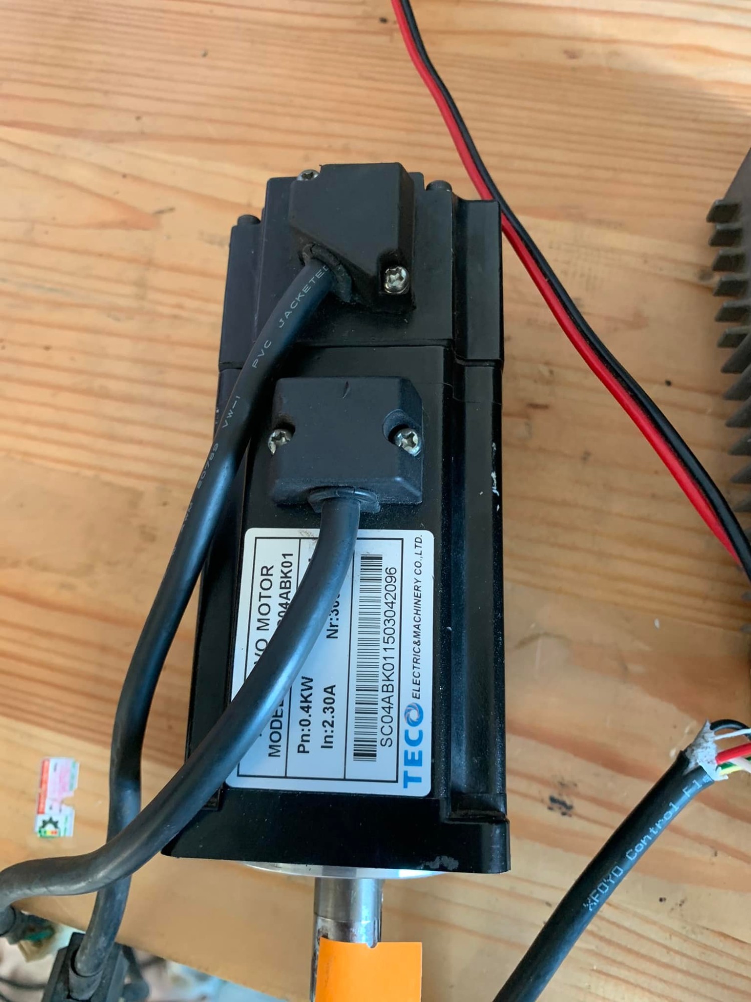 Sửa động cơ Servo Teco hư bạc đạn, hư encoder, hư cốt, bảo hành uy tín