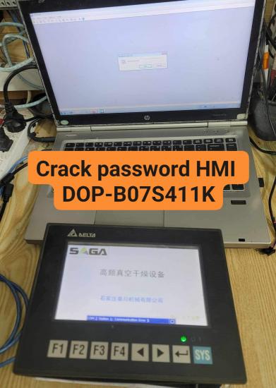 Crack Password màn hình HMI Delta ,Unlock Password màn hình cảm ứng Delta lấy gấp