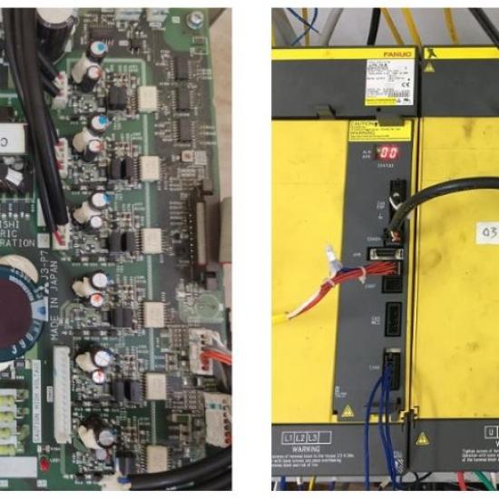 Sửa servo Fanuc báo lỗi quá dòng trên Driver do hư IGBT do servo motor kẹt cơ khí