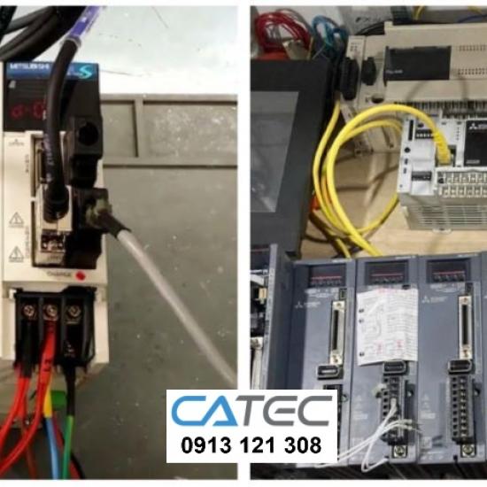 Sửa servo Mitsubishi báo lỗi quá dòng trên Driver do hư IGBT do servo motor kẹt cơ khí