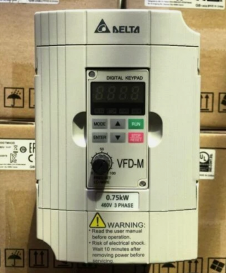 Biến tần Delta 1hp VFD007M43B, công suất 750W, 3 pha 380VAC