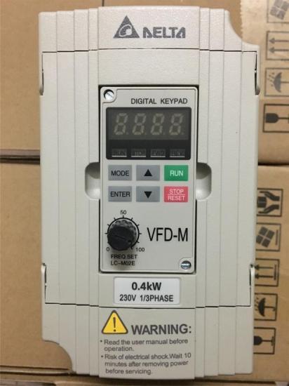 Biến tần Delta 1hp VFD007M21A, công suất 400W, 1 pha 220VAC