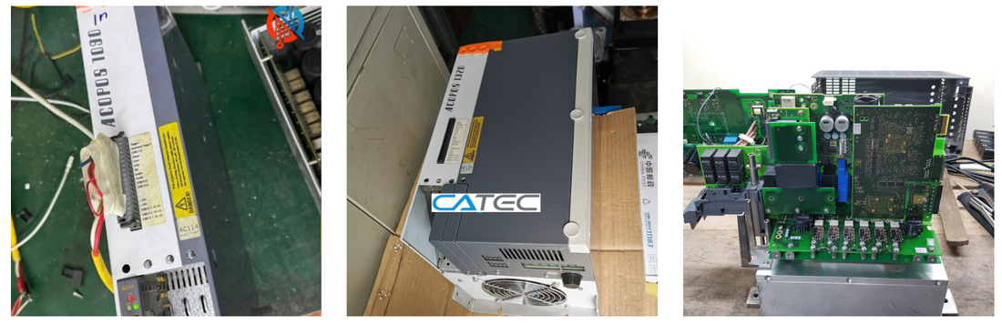 kỹ sư catec đang sửa servo acopos