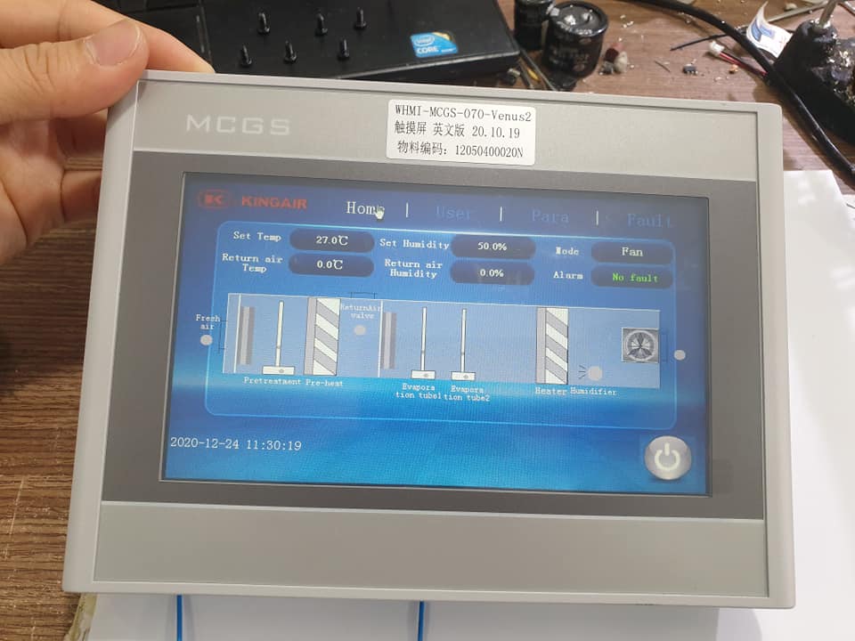 Catec chuyên sửa màn hình HMI MCGS lỗi cảm ứng, sửa màn hình MCGS lỗi sọc màn hình, lem mực, nhòe.