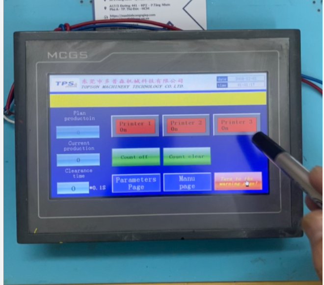 Catec chuyên sửa màn hình HMI MCGS lỗi cảm ứng, sửa màn hình MCGS lỗi sọc màn hình, lem mực, nhòe.
