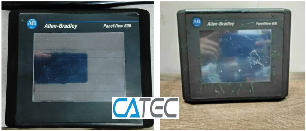Catec chuyên sửa màn hình HMI Allen Bradley lỗi cảm ứng, sửa màn hình Allen Bradley lỗi sọc màn hình