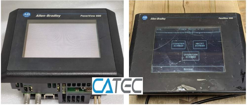 Catec chuyên sửa màn hình HMI Allen Bradley lỗi cảm ứng, sửa màn hình Allen Bradley lỗi sọc màn hình