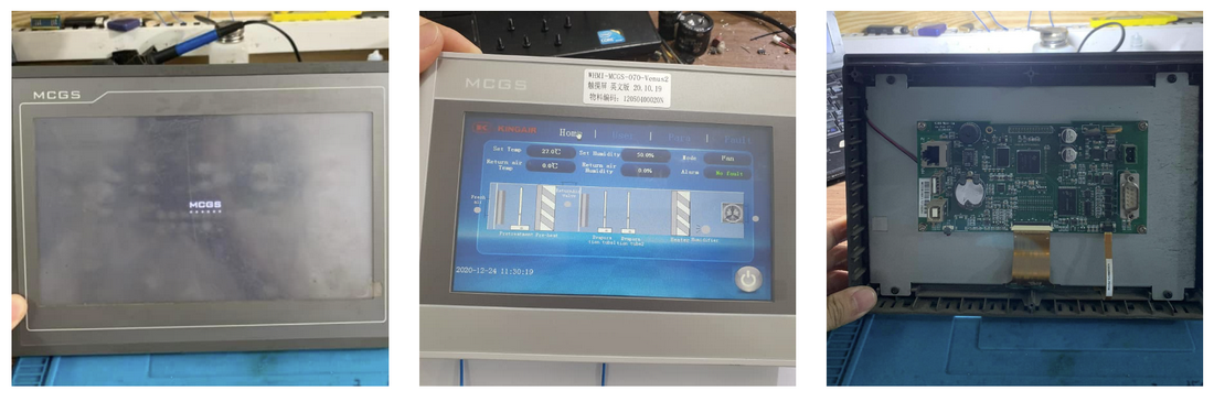 Catec chuyên sửa màn hình HMI MCGS lỗi cảm ứng, sửa màn hình MCGS lỗi sọc màn hình, lem mực, nhòe.