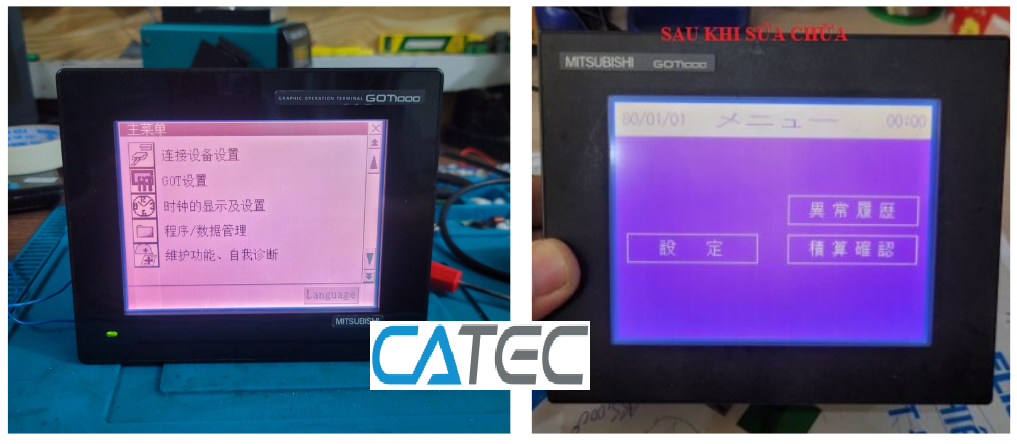 Sửa HMI Mitsubishi, Nơi nhận sửa lỗi màn hình cảm ứng Mitsubishi lấy gấp trong ngày khu vực lân cận TP HCM 