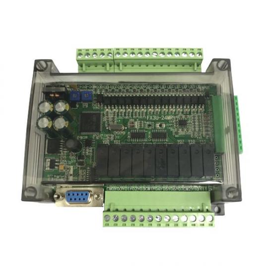 Board lập trình PLC FX3U-24MT-6AD-2DA (14 In / 10 Out Transistor) , Board PLC Mitsubishi FX3U-24MT-6AD-2DA