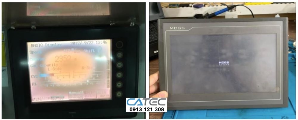 Chuyên sửa chữa màn hình MCGS hiển thị sọc, Thay cảm LCD màn hình HMI MCGS hiển thị mờ, bể màn hình bảo hành 3-6 tháng