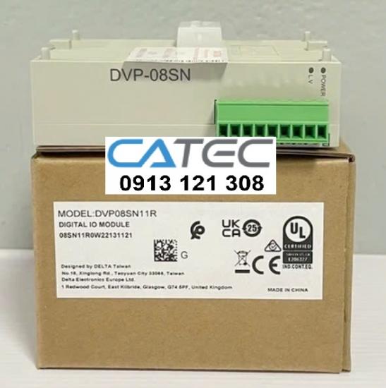 Module PLC Delta DVP08SN11R, mở rộng 8DO, mới 100%