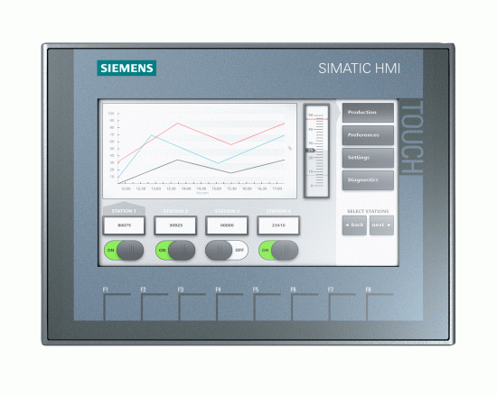 Màn hình HMI Siemens  6AV2123-2GB03-0AX0 , KPT700 seri, size 7 inch