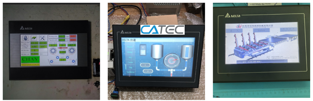 nhân viên catec sửa màn hình delta