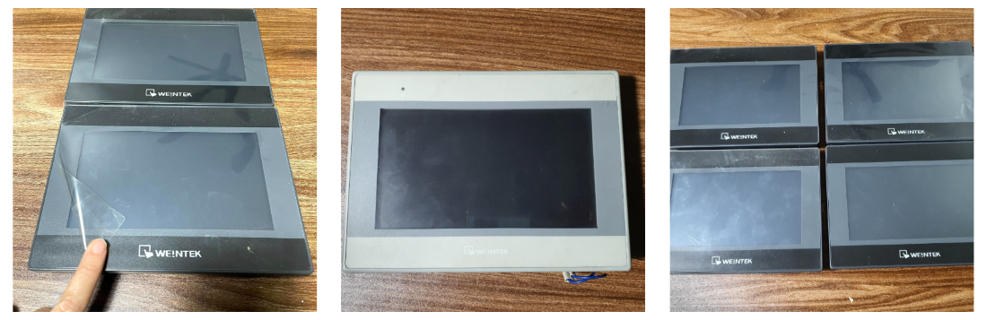 Hình ảnh màn hình cảm ứng HMI Weintek đang trong quá trình được sửa chữa tại CATEC Automation