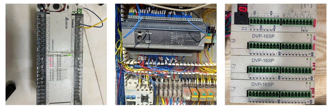 nhân viên catec đang sửa chữa plc delta
