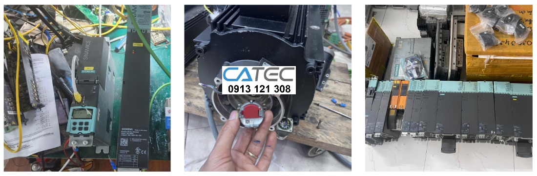Nhân viên Catec đang sửa servo siemens